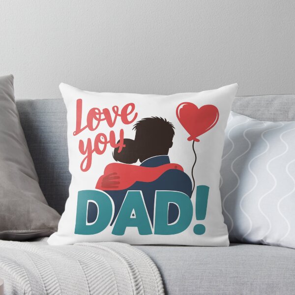 Item preview, Love You Dad: Father and Child Silhouette Sentimental Father's Day Art designed and sold by HahaHandlesHub.