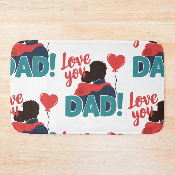 Item preview, Love You Dad: Father and Child Silhouette Sentimental Father's Day Art designed and sold by HahaHandlesHub.