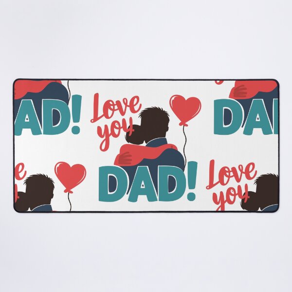 Item preview, Love You Dad: Father and Child Silhouette Sentimental Father's Day Art designed and sold by HahaHandlesHub.