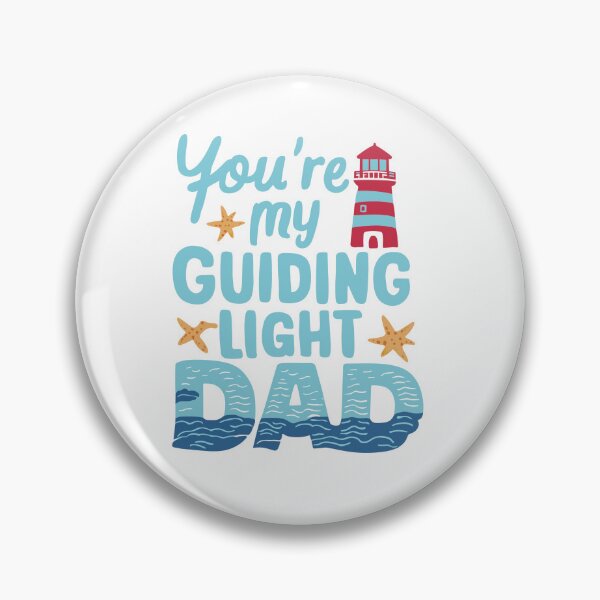 Item preview, Guiding Light Dad: Lighthouse Ocean Father's Day Art designed and sold by HahaHandlesHub.