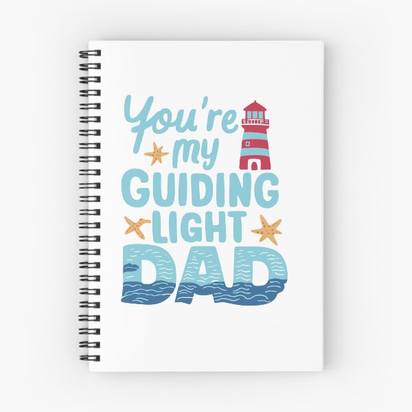 Item preview, Guiding Light Dad: Lighthouse Ocean Father's Day Art designed and sold by HahaHandlesHub.
