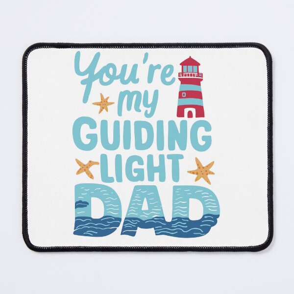 Item preview, Guiding Light Dad: Lighthouse Ocean Father's Day Art designed and sold by HahaHandlesHub.
