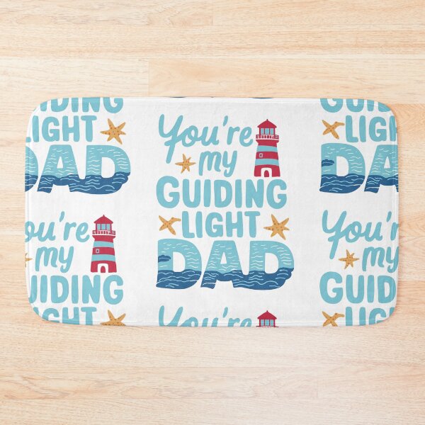 Item preview, Guiding Light Dad: Lighthouse Ocean Father's Day Art designed and sold by HahaHandlesHub.