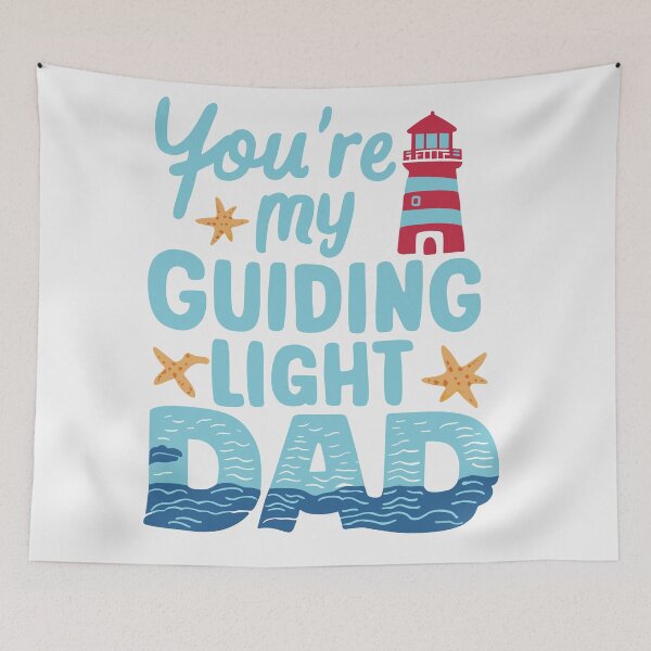 Item preview, Guiding Light Dad: Lighthouse Ocean Father's Day Art designed and sold by HahaHandlesHub.
