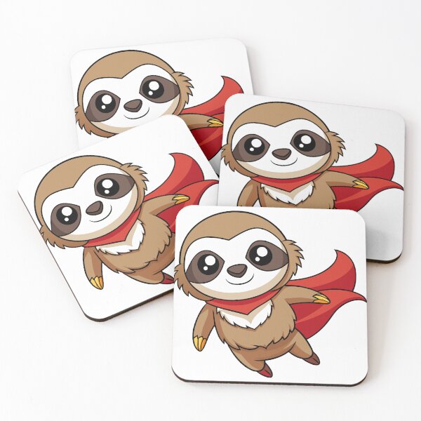Item preview, Fluffy Little Sloth Hero designed and sold by omerfdln34.