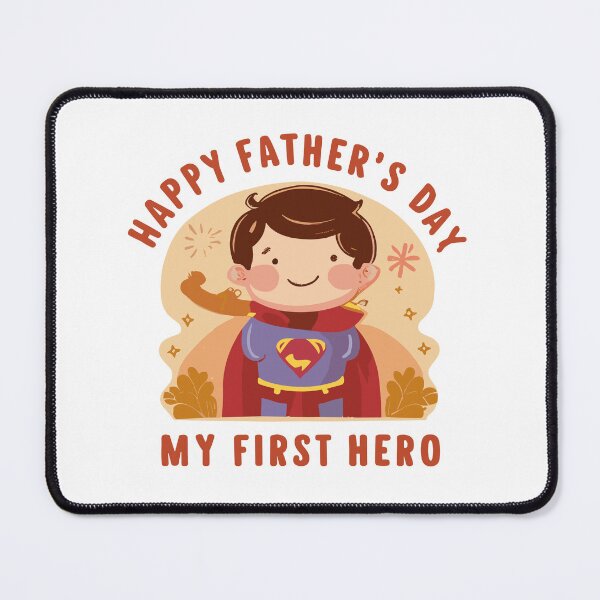 Item preview, My First Hero: Nostalgic Father's Day Sticker designed and sold by HahaHandlesHub.