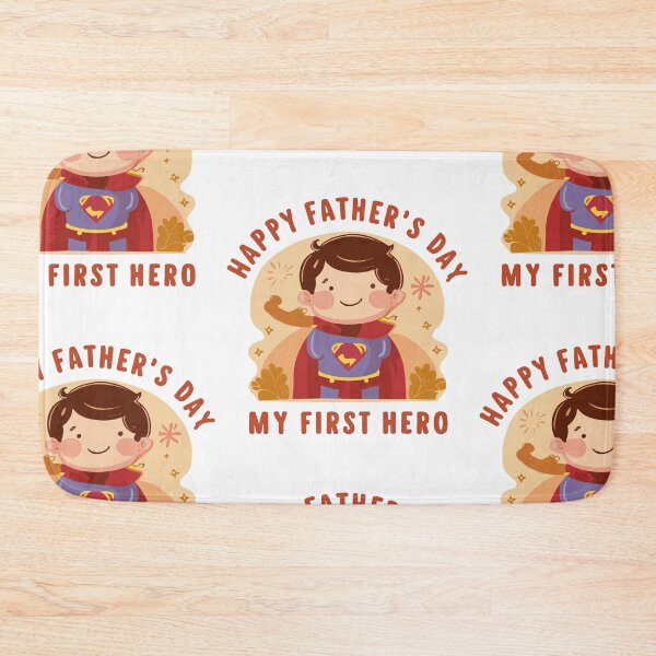 Item preview, My First Hero: Nostalgic Father's Day Sticker designed and sold by HahaHandlesHub.
