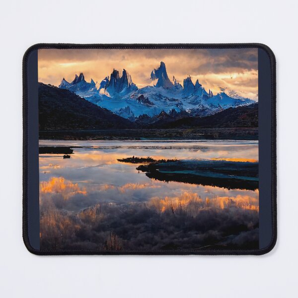 Item preview, Clouds Over Scenic Fantasy Mountains And Lake designed and sold by ZGigerBarker.