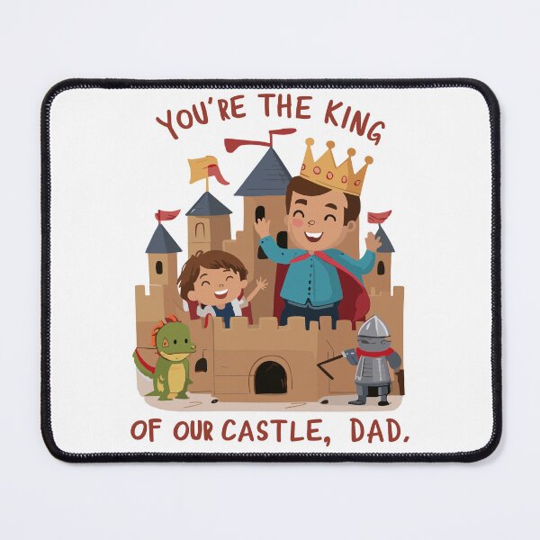 Item preview, King of Our Castle: Father and Child Illustration Father's Day Art designed and sold by HahaHandlesHub.