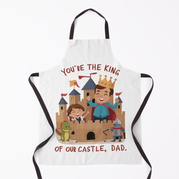 Item preview, King of Our Castle: Father and Child Illustration Father's Day Art designed and sold by HahaHandlesHub.