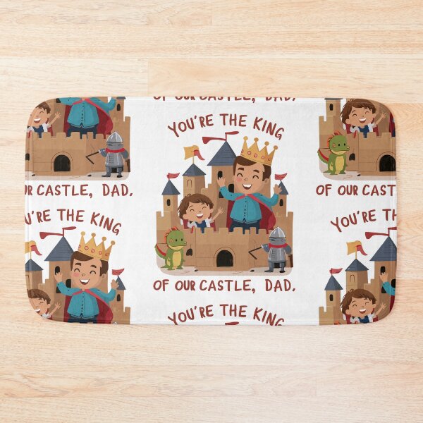 Item preview, King of Our Castle: Father and Child Illustration Father's Day Art designed and sold by HahaHandlesHub.