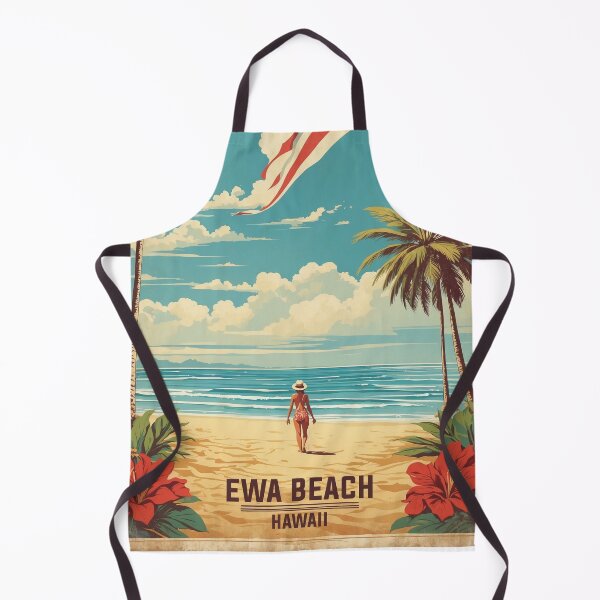 Item preview, Ewa Beach Hawaii USA Vintage Travel Tourism  designed and sold by TravelersGems.