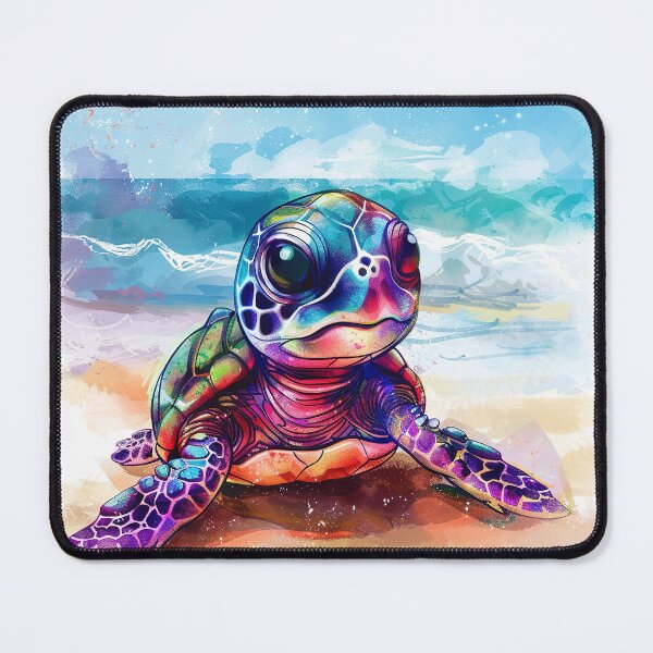 Item preview, Colorful  Cute baby Sea turtle on beach  designed and sold by Inktown.