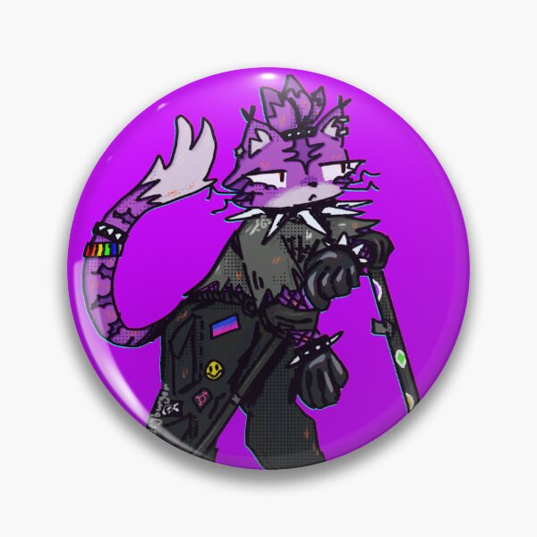 Item preview, Punk Blaze The Cat w/ Crutches designed and sold by thekittyburger.