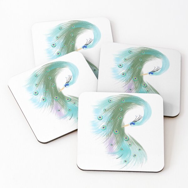 Item preview, Beautiful Unique Whimsical Peacock Bird Animal Design Art designed and sold by Monica C. Webster.