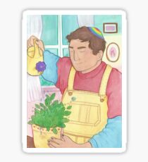 watering the plants Sticker