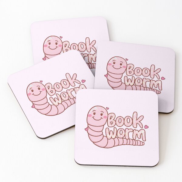 Item preview, Book Worm Pink Kindle for Book Lover designed and sold by BookWishEra.