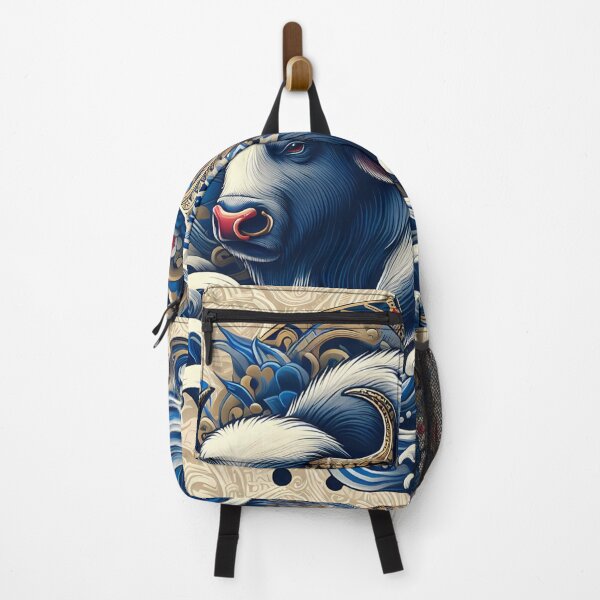 Item preview, Mystical Bull in Ornate Waves designed and sold by aminz4.