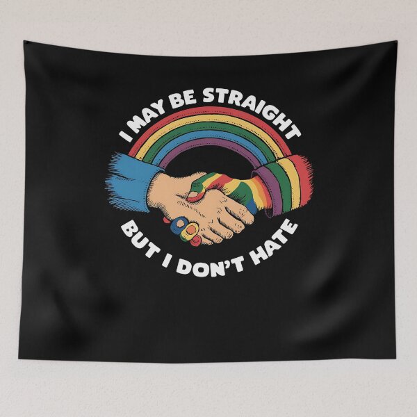 Item preview, Straight Ally Gay Pride Support Rainbow Design designed and sold by edesignprints.