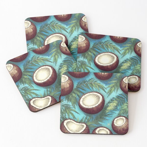 Item preview, coconut mosaic designed and sold by Hen-C-Art.