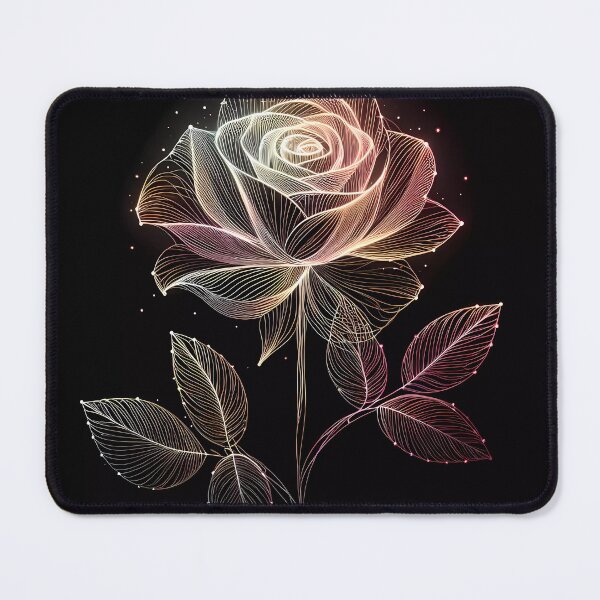 Item preview, Luminous rose sketch  designed and sold by Queueka.