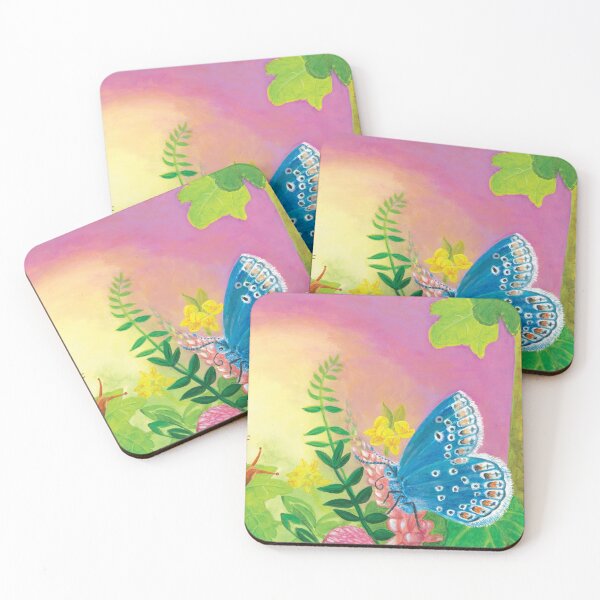 Item preview, Blue Butterfly, Little Ant and Snail Talking in a Secret Garden designed and sold by Julia Doria.