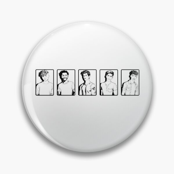 Item preview, August Moon Band Cartoon Black and White designed and sold by baranskini.