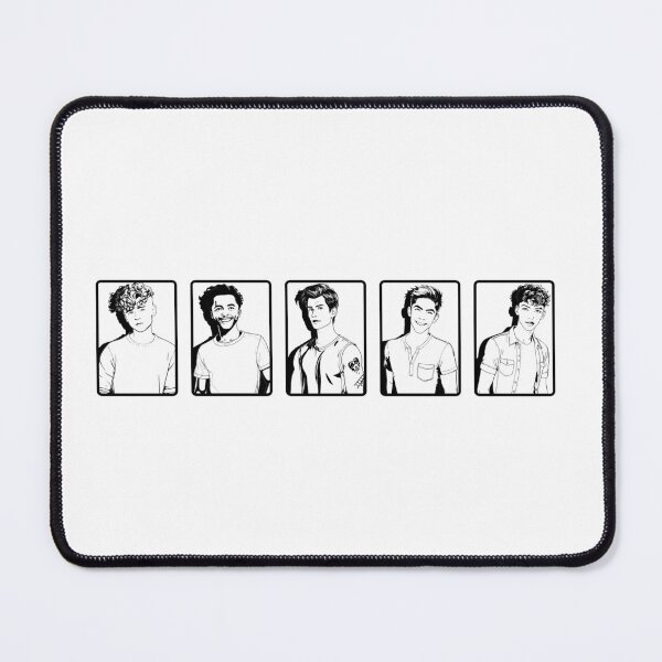 Item preview, August Moon Band Cartoon Black and White designed and sold by baranskini.