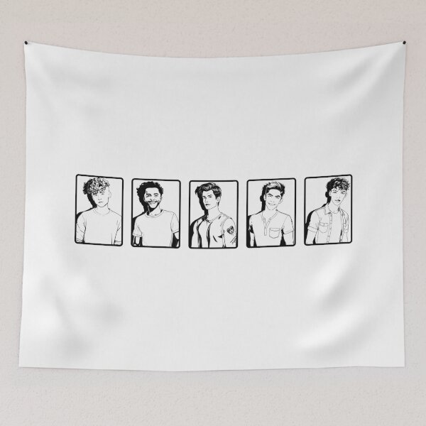 Item preview, August Moon Band Cartoon Black and White designed and sold by baranskini.