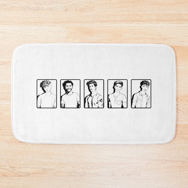 Item preview, August Moon Band Cartoon Black and White designed and sold by baranskini.