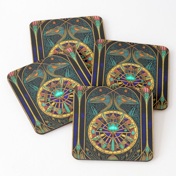Item preview, Abstract Ancient Egyptian Crockodile Art  designed and sold by TheDarkWardrobe.