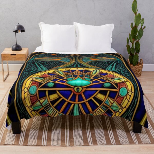 Item preview, Abstract Ancient Egyptian Crockodile Art designed and sold by TheDarkWardrobe.