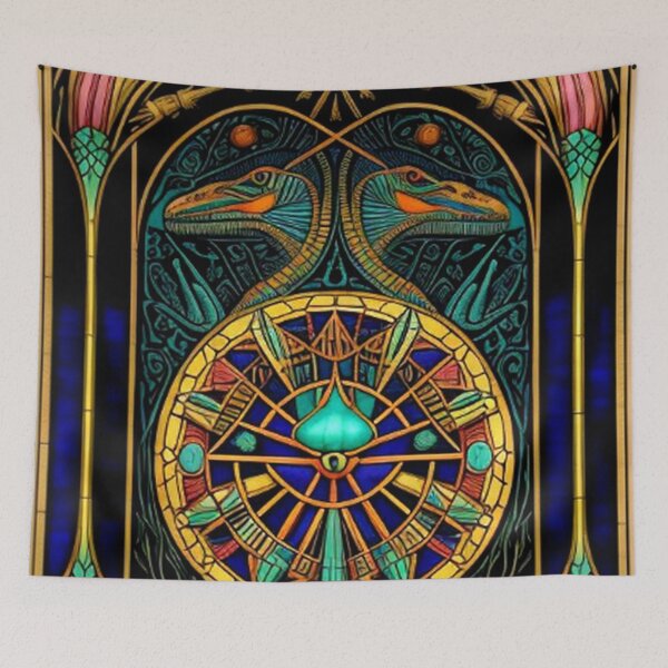 Item preview, Abstract Ancient Egyptian Crockodile Art  designed and sold by TheDarkWardrobe.