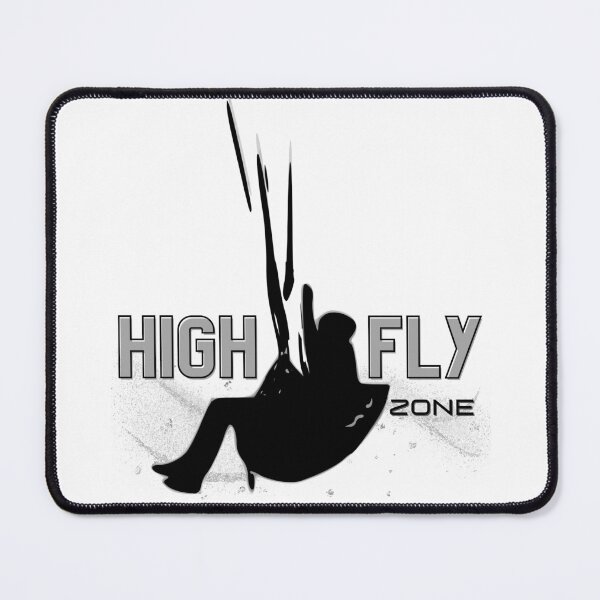 Item preview, High Fly Zone silhouette vector of a Paragliding pilot in flight designed and sold by Origens by Ruben G.T..