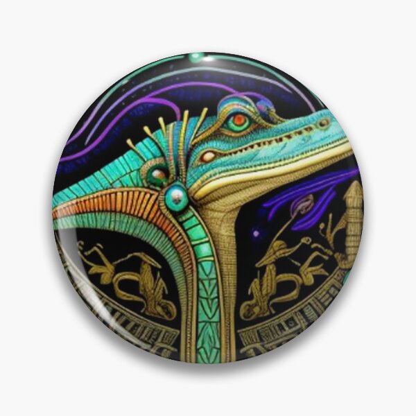 Item preview, Abstract Ancient Egyptian Crockodile Art  designed and sold by TheDarkWardrobe.