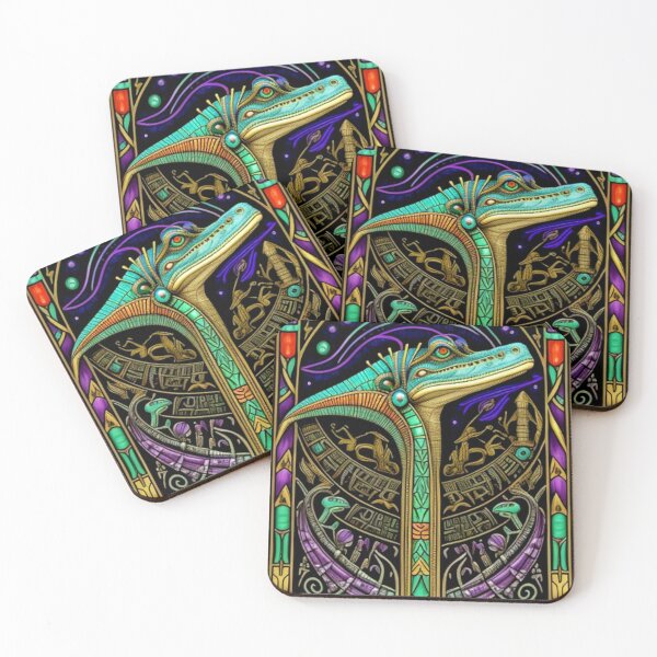 Item preview, Abstract Ancient Egyptian Crockodile Art  designed and sold by TheDarkWardrobe.