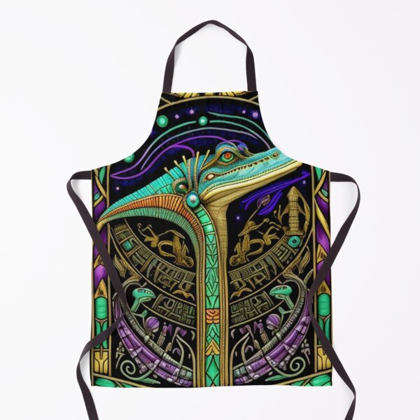 Item preview, Abstract Ancient Egyptian Crockodile Art designed and sold by TheDarkWardrobe.