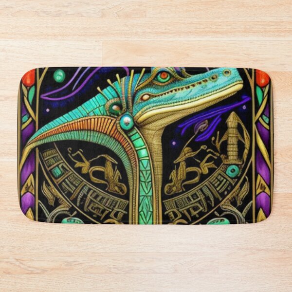 Item preview, Abstract Ancient Egyptian Crockodile Art  designed and sold by TheDarkWardrobe.