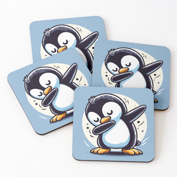 Item preview, Dabbing Penguin - Whimsical Winter Dance designed and sold by Designowner.