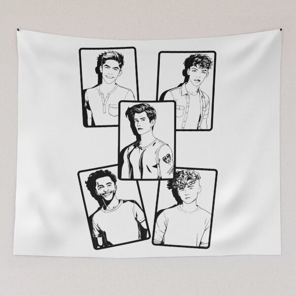 Item preview, August Moon Band Members Black and White designed and sold by baranskini.