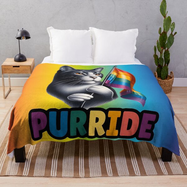 Item preview, Cute Purr-ide Cat with Pride Flag. Celebrate Lgbtq+ rights. designed and sold by Unitepeople.