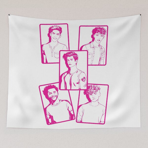 Item preview, August Moon Band Members Pink and White designed and sold by baranskini.
