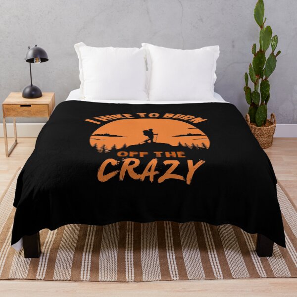 Item preview, I Hike to burn off the crazy Groovy camping & vintage camper designed and sold by STREET STORE.