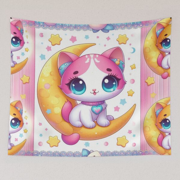 Item preview, Enchanting Feline Whimsies: Luna-fied Cuteness Galore! designed and sold by Aitrob.