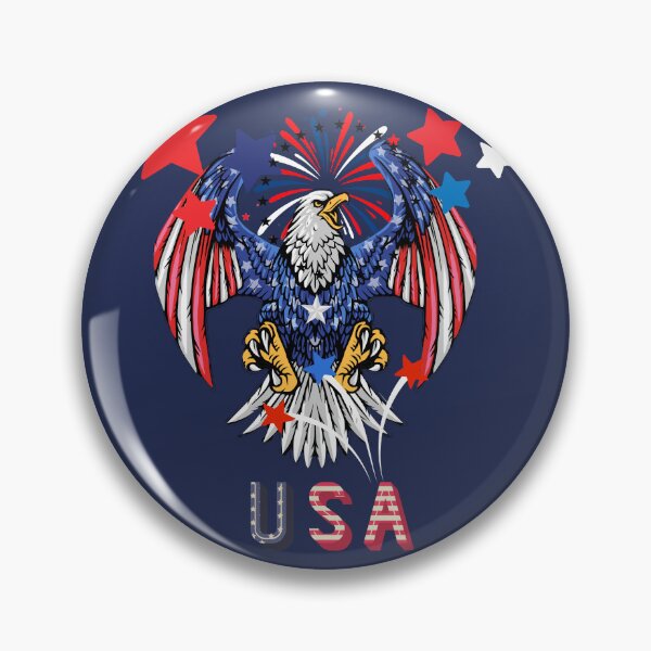 Item preview, The stars and bold eagle in red, white, and blue - symbols of strength, courage, freedom, and immortality designed and sold by AmazingHisLove.