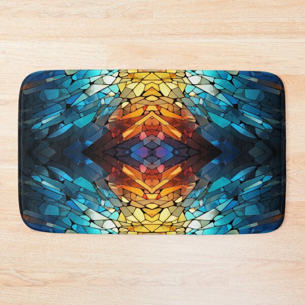 Item preview, Shattered blue glass reorganized designed and sold by BeHappyGoLucky.