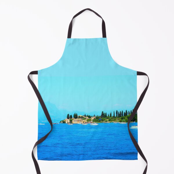 Item preview, View at Punta San Vigilio (Lake Garda) with mountains in the background designed and sold by Kristina Drozd.