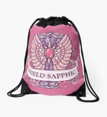 SHIELD SAPPHIC Drawstring Bag