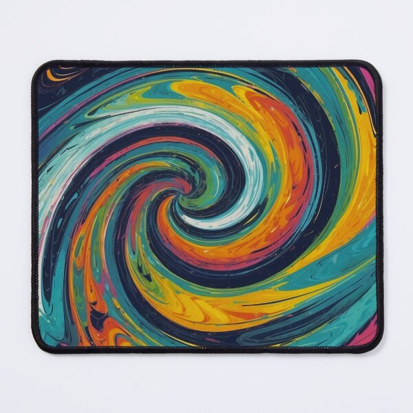 Item preview, Soothing Colors Swirl Blue Orange designed and sold by SassyArtistry.