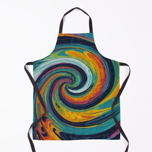 Item preview, Soothing Colors Swirl Blue Orange designed and sold by SassyArtistry.